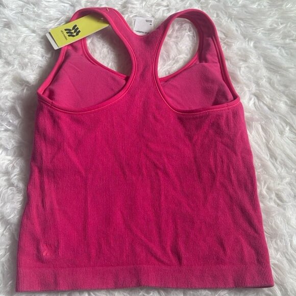 NWT All In Motion Pink Ribbed Modal Cropped Tank Top Size M - Picture 8 of 11